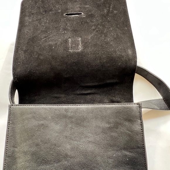 1857 Eighteen57 Bag Black 100% Leather Cross Body Hand Crafted Lined Unisex - Picture 7 of 8